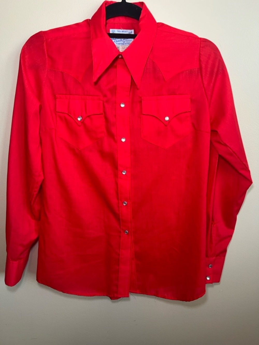 Rockmount Ranch Wear Vintage XS Red Western Snap Pearl Button Shirt Men’s  USA